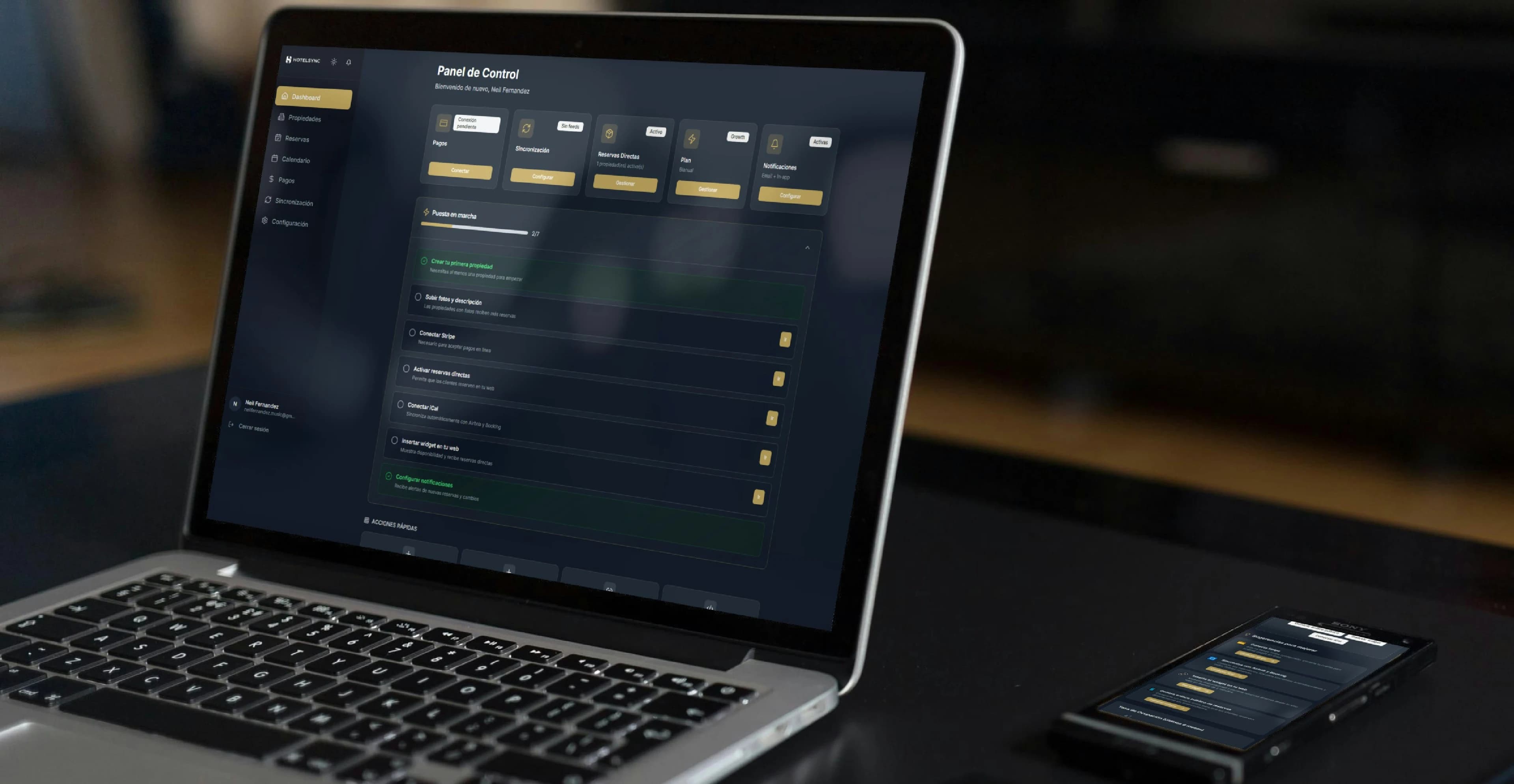 Business software dashboard interface preview